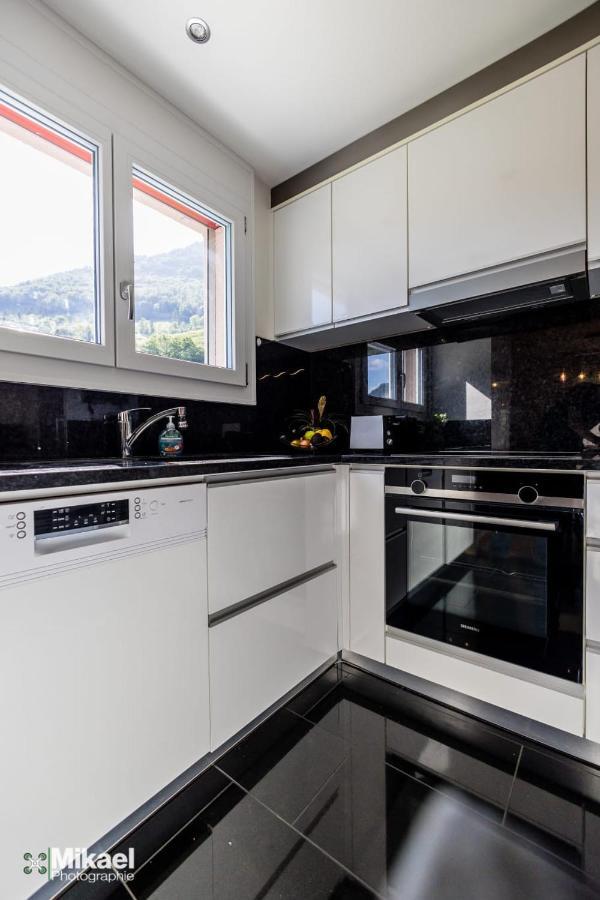 Gruyere Alpes Appartement 3 Chambres Bbq Parking Neirivue Exterior foto