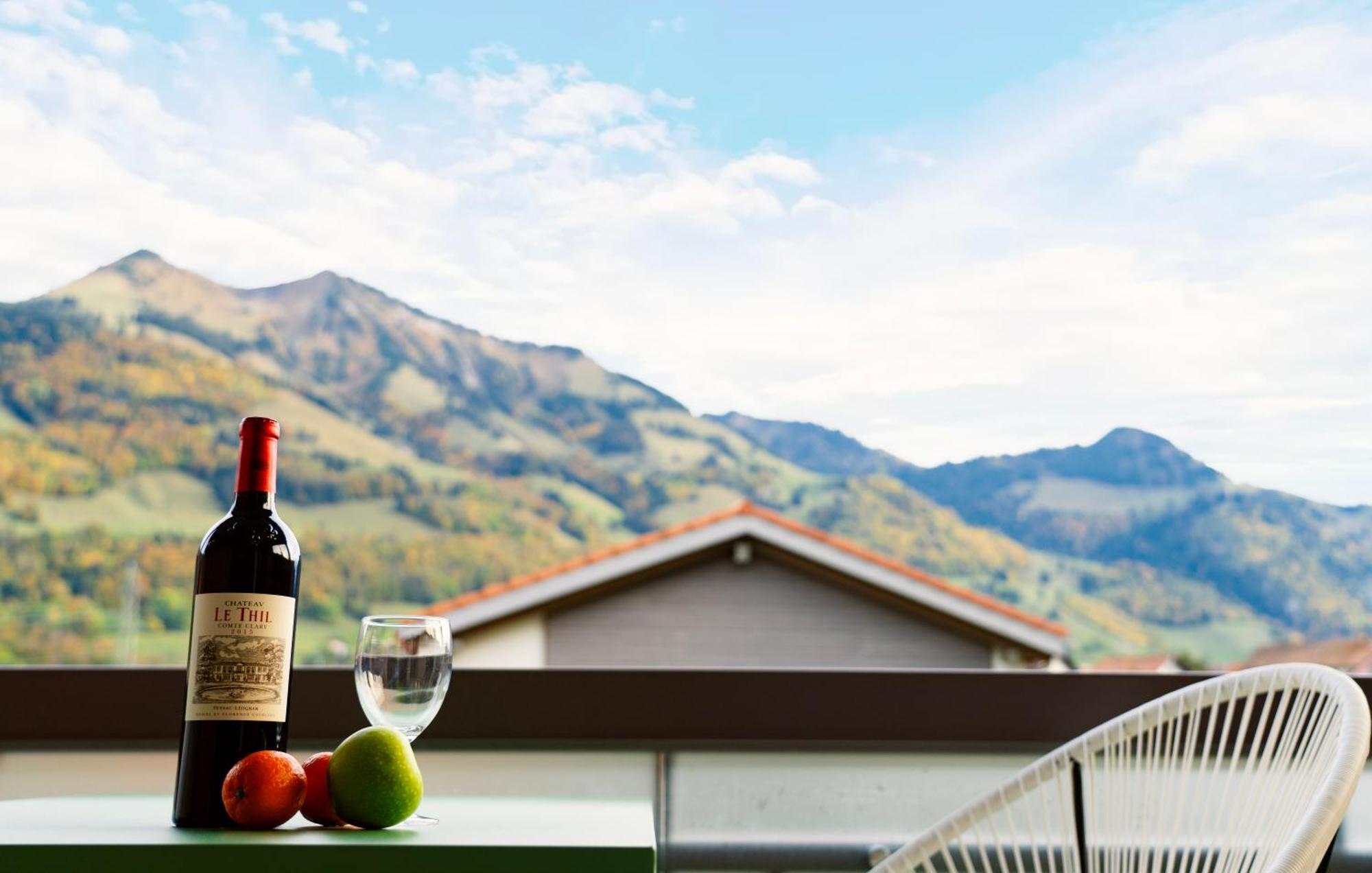 Gruyere Alpes Appartement 3 Chambres Bbq Parking Neirivue Exterior foto