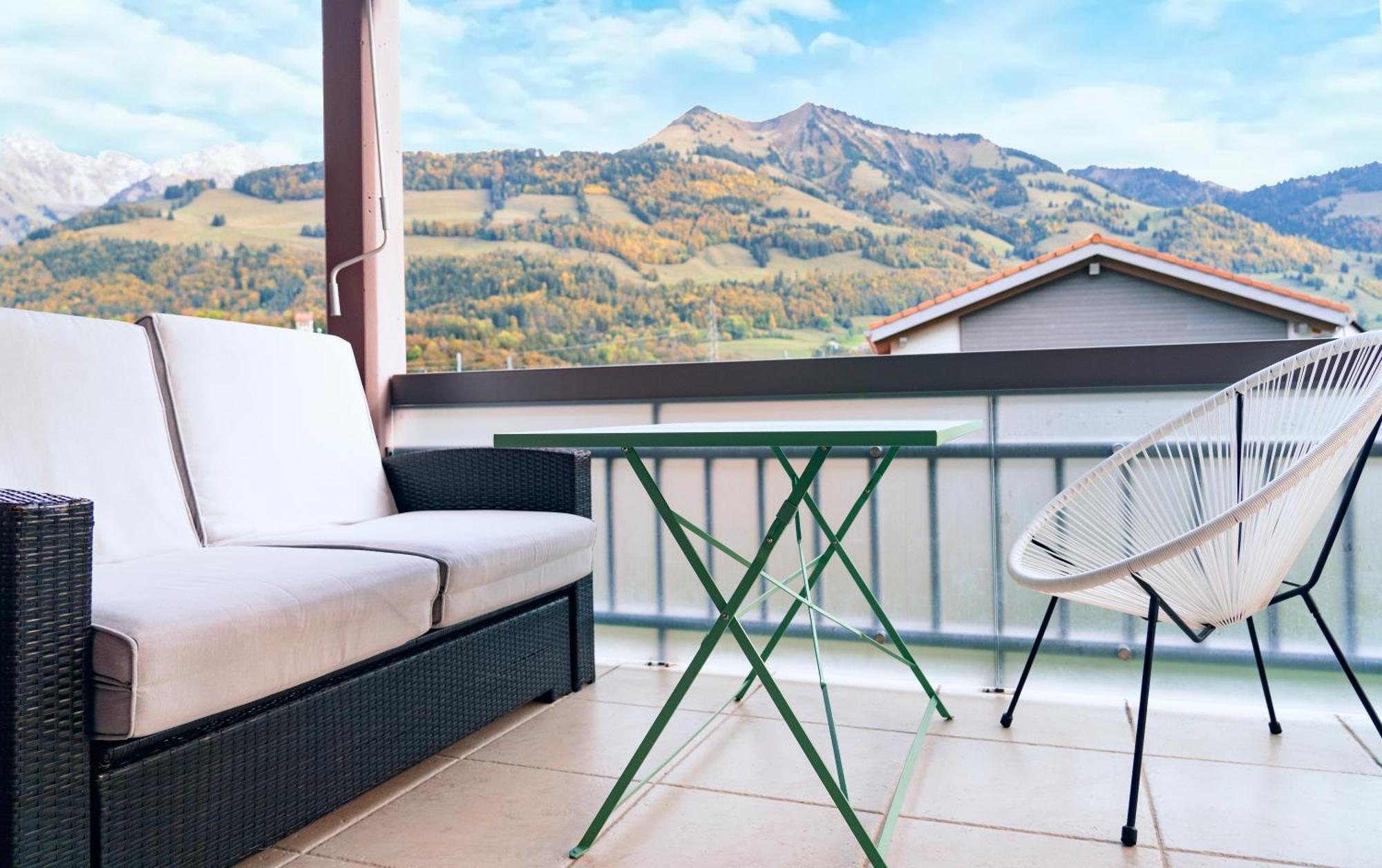 Gruyere Alpes Appartement 3 Chambres Bbq Parking Neirivue Exterior foto